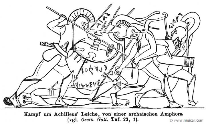 RI.1-0050.jpg - RI.1-0050: Fight over the corpse of Achilles. Wilhelm Heinrich Roscher (Göttingen, 1845- Dresden, 1923), Ausfürliches Lexikon der griechisches und römisches Mythologie, 1884.