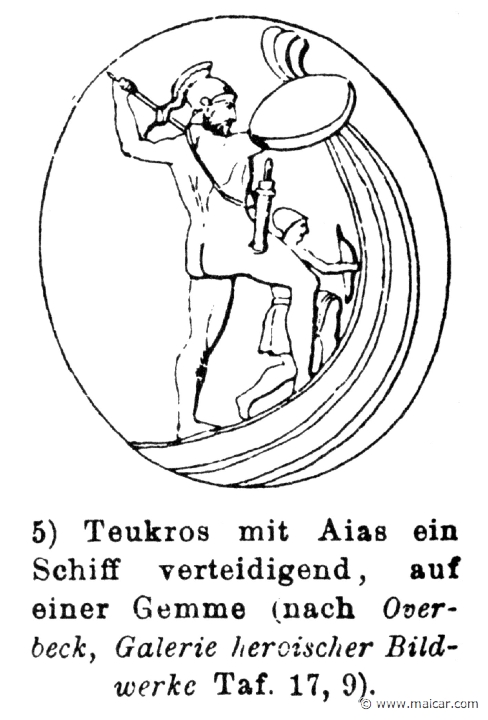 RV-0424.jpg - RV-0424: Ajax and Teucer defending a ship against the Trojans. Wilhelm Heinrich Roscher (Göttingen, 1845- Dresden, 1923), Ausfürliches Lexikon der griechisches und römisches Mythologie, 1884.