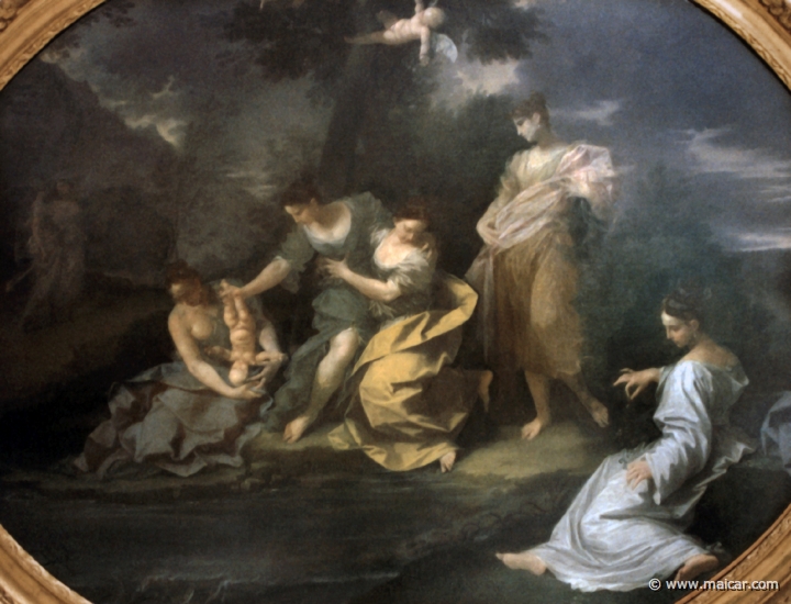0813.jpg - 0813: Donato Creti, 1671-1749: Achille fanchiullo tuffato nello Stige. Pinacoteca Nazionale, Bologna.