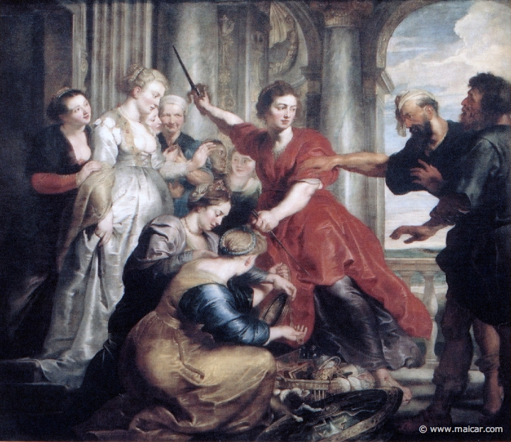 9826.jpg - 9826: Peter Paul Rubens 1577-1640 / Anton van Dyck 1599-1641: Aquiles descubierto. Museo Nacional del Prado, Madrid.
