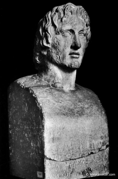 hek062b.jpg - hek062b: Herme Alexanders des Großen, Paris, Louvre. Die Bildniskunst der Griechen und Römer, von Anton Hekler (1912).