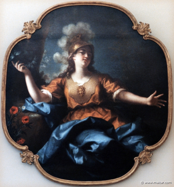 4430.jpg - 4430: Jean Raoux 1677-1734: Allégorie de la Sagesse en Minerve, 1730. Musée des beaux arts, Rouen.