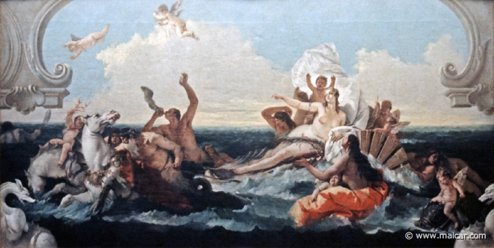 4725.jpg - 4725: Giovanni Battista Tiepolo 1696-1770: Der Triumph der Amphitrite, um 1740. Gemäldegalerie Alte Meister, Dresden.