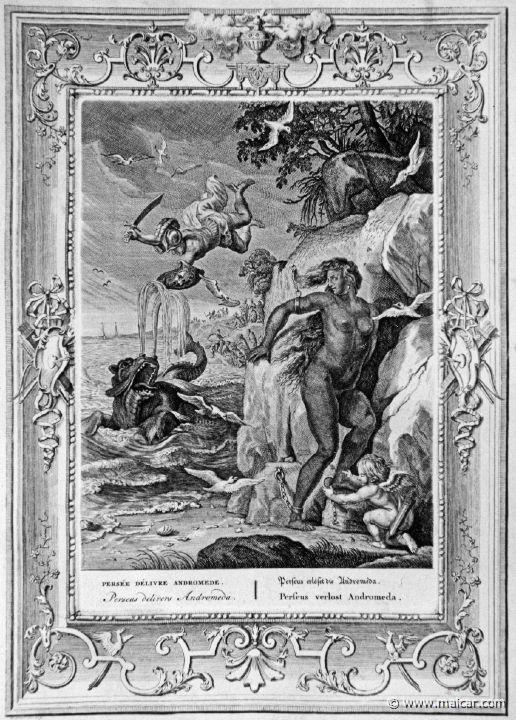3114.jpg - 3114: Perseus delivers Andromeda. Bernard Picart (1673-1733), Fabeln der Alten (Musen-Tempel), 1754.
