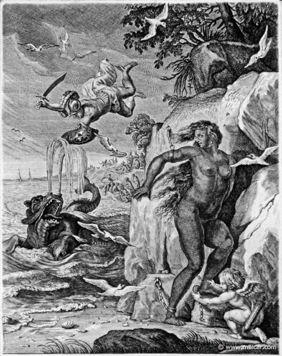 3114detail.jpg - 3114 (detail): Perseus delivers Andromeda. Bernard Picart (1673-1733), Fabeln der Alten (Musen-Tempel), 1754.