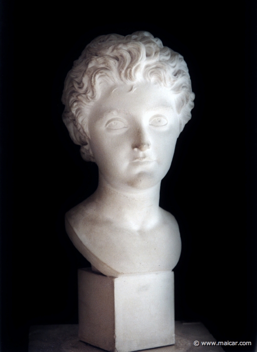 5503.jpg - 5503: Portrait of a Roman boy, end of 2C AD (Marcus Aurelius’ time). Antikmuseet, Lund.