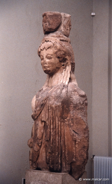 6030.jpg - 6030: A caryatid from the treasure of Siphnos. Archaeological Museum, Delphi.