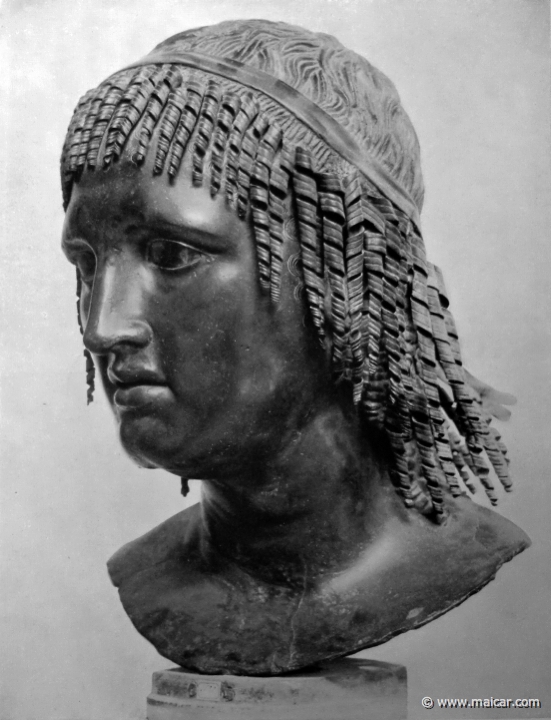 hek074.jpg - hek074: Hellenistischer Herrscher. Neapel, Nationalmuseum. Die Bildniskunst der Griechen und Römer, von Anton Hekler (1912).
