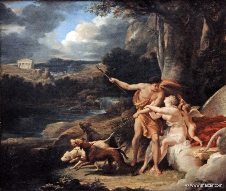 4507.jpg - 4507: Guillaume Lethière 1760-1832: Vénus et Adonis partant pour la chasse. Musée des beaux arts, Rouen.