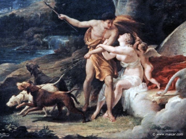 4507detail.jpg - 4507 (detail): Guillaume Lethière 1760-1832: Vénus et Adonis partant pour la chasse. Musée des beaux arts, Rouen.