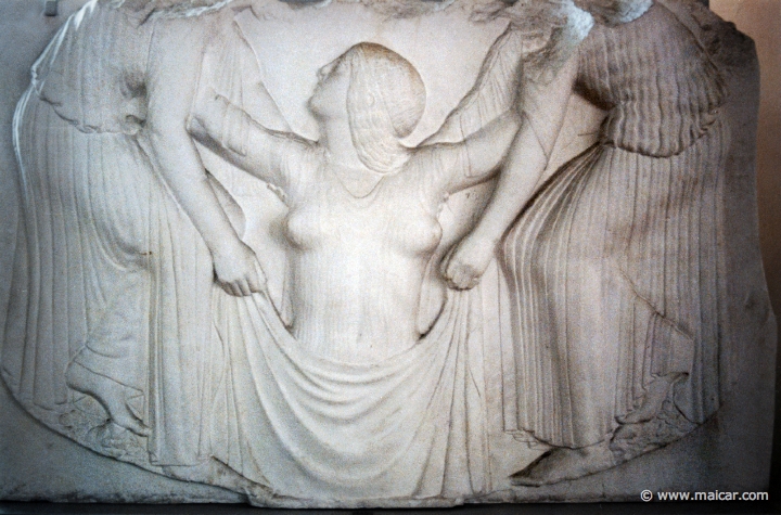 5227.jpg - 5227: Birth of Aphrodite assisted from the sea by two nymphs, c. 470 BC. Antikmuseet, Lund.