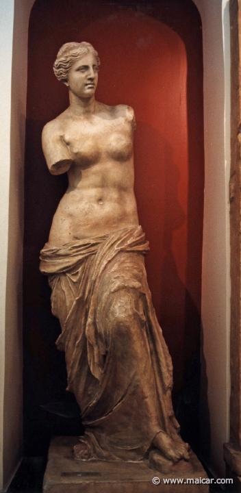 6311.jpg - 6311: Aphrodite of Melos. Marble statue of the goddess found on the island of Melos. Second half of the 2C BC. National Archaeological Museum, Athens.