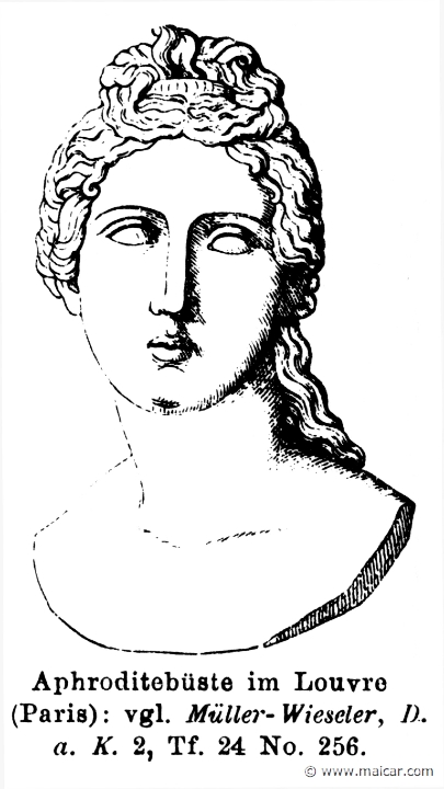 RI.1-0400.jpg - RI.1-0400: Bust of Aphrodite.Wilhelm Heinrich Roscher (Göttingen, 1845- Dresden, 1923), Ausfürliches Lexikon der griechisches und römisches Mythologie, 1884.