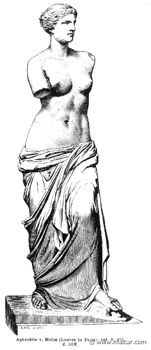 RI.1-0403.jpg - RI.1-0403: Aphrodite of Melos.Wilhelm Heinrich Roscher (Göttingen, 1845- Dresden, 1923), Ausfürliches Lexikon der griechisches und römisches Mythologie, 1884.