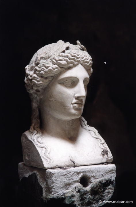7539.jpg - 7539: Bust of Apollo (plaster copy). Baths of Herculaneum.