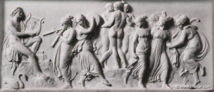 9019.jpg - 9019: Bertel Thorvaldsen 1770-1844: The Dance of the Muses on Helicon, 1816. The Thorvaldsen Museum, Copenhagen.