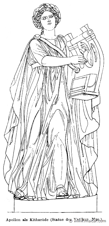 RI.1-0463.jpg - RI.1-0463: Apollo Citharoedus.Wilhelm Heinrich Roscher (Göttingen, 1845- Dresden, 1923), Ausfürliches Lexikon der griechisches und römisches Mythologie, 1884.