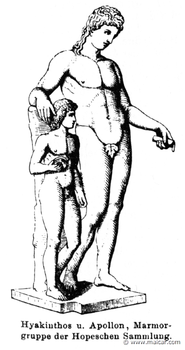 RI.2-2765.jpg - RI.2-2765: Hyacinthus and Apollo.Wilhelm Heinrich Roscher (Göttingen, 1845- Dresden, 1923), Ausfürliches Lexikon der griechisches und römisches Mythologie, 1884.