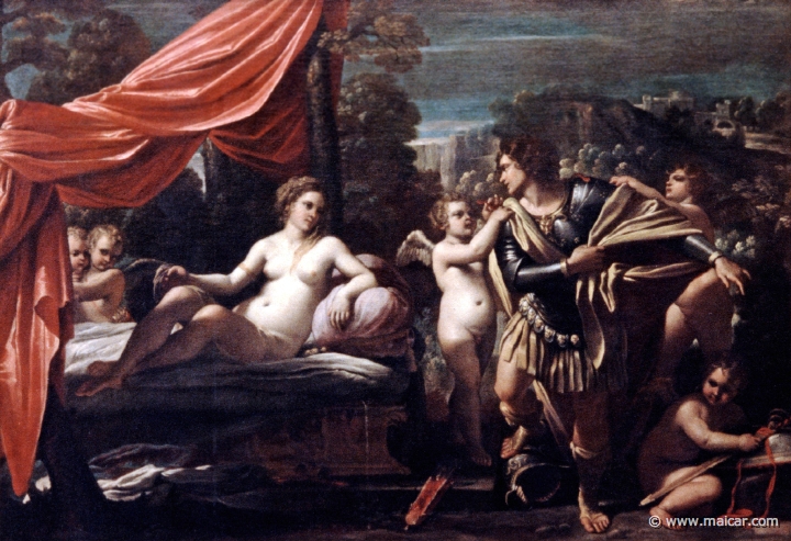 4337.jpg - 4337: Sisto Badalocchio 1585-1647: Mars et Vénus. Musée des beaux arts, Rouen.
