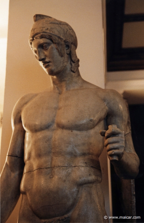 6926.jpg - 6926: Ares Borghese. AD 1st. C. Roman copy. Paris, Louvre. Konstakademin, Stockholm.