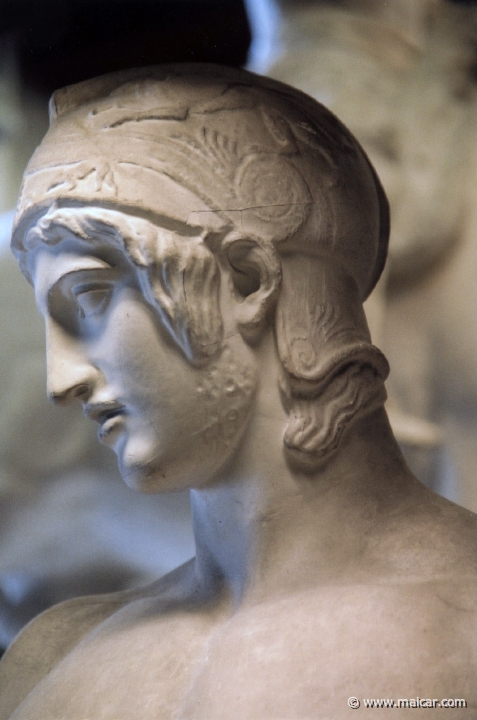 8925.jpg - 8925: ‘Ares Borghese’. Graesk / Romersk 1. årh. e. Kr. Romersk kopi. Paris, Louvre. Den Kongelige Afstøbningssamling, Copenhagen.