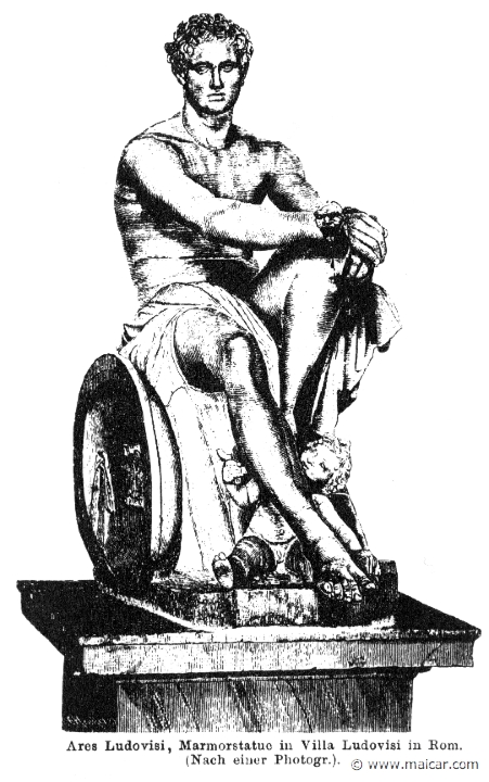 RI.1-0491.jpg - RI.1-0491: Ares Ludovisi. Marble statue in Villa Ludovisi, Rome.Wilhelm Heinrich Roscher (Göttingen, 1845- Dresden, 1923), Ausfürliches Lexikon der griechisches und römisches Mythologie, 1884.