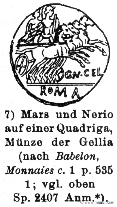 RII.2-2410.jpg - RII.2-2410: Mars and Nerio.Wilhelm Heinrich Roscher (Göttingen, 1845- Dresden, 1923), Ausfürliches Lexikon der griechisches und römisches Mythologie, 1884.