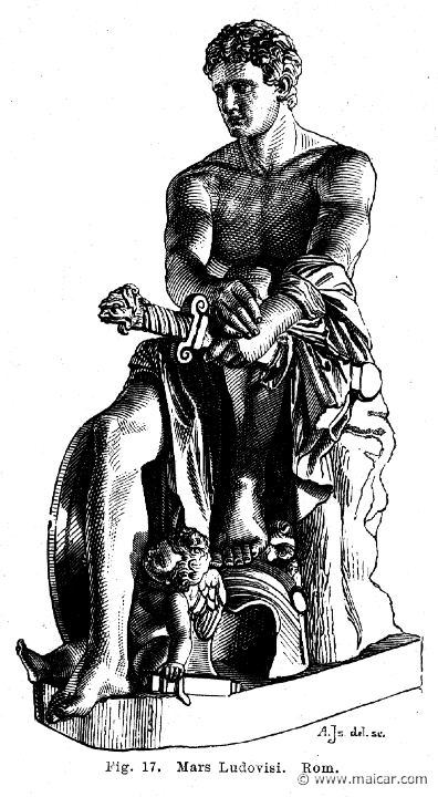 see040.jpg - see040: Mars Ludovisi, Rome.Otto Seemann, Grekernas och romarnes mytologi (1881).