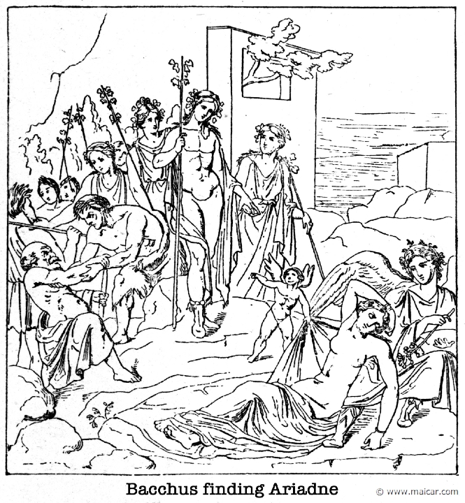 gay266.jpg - gay266: Dionysus finding Ariadne. Charles Mills Gayley, The Classic Myths in English Literature (1893).