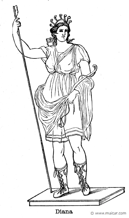 gay162.jpg - gay162: Artemis.Charles Mills Gayley, The Classic Myths in English Literature (1893).