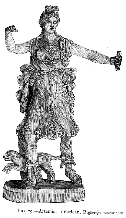 mur029.jpg - mur029: Artemis.Alexander S. Murray, Manual of Mythology (1898).