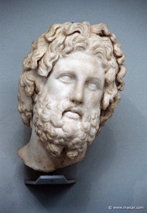 8324.jpg - 8324: Marble head of Asklepios, 325-300 BC. Melos. British Museum, London.