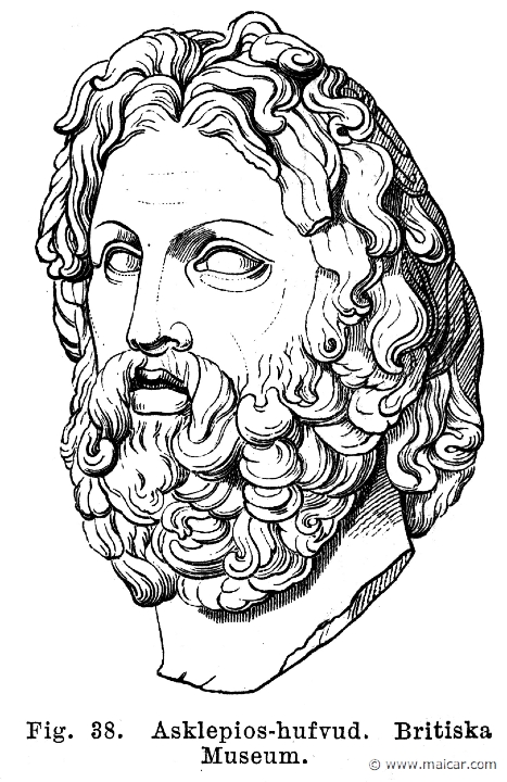 see084.jpg - see084: Head of Asclepius. British Museum.Otto Seemann, Grekernas och romarnes mytologi (1881).
