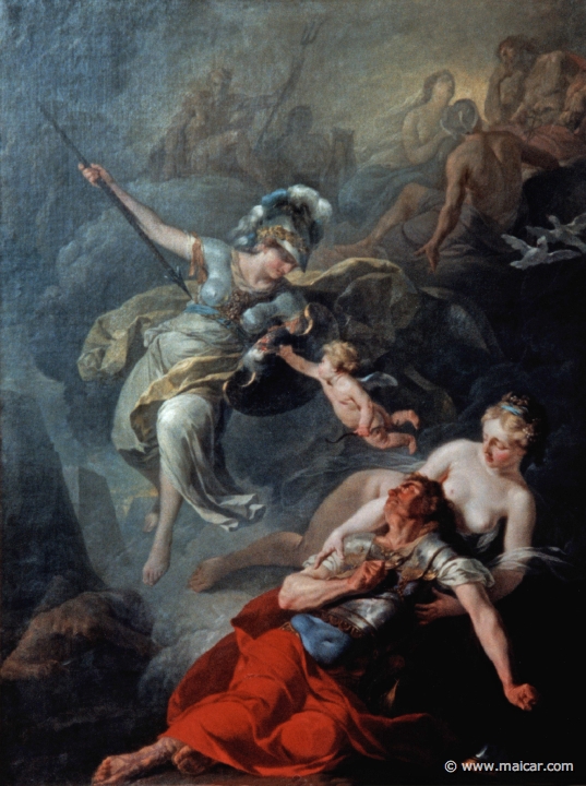 4124.jpg - 4124: Joseph-Benoît Suvée 1743-1807: Combat de Minerve contre Mars. Palais des Beaux-arts, Lille.