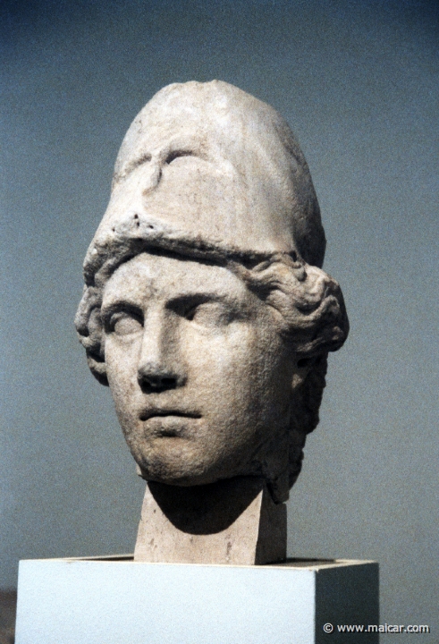 5817.jpg - 5817: Athéna. IIe siècle après J.-C. Ostia Antica, Musée. Musée Rath, Genève.