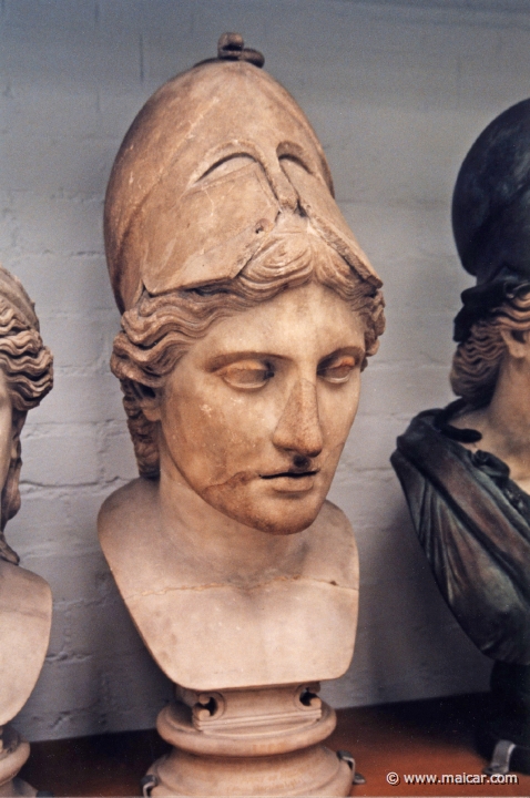 8006.jpg - 8006: Minerva. Marble. Roman version of a Greek original of the 5th century BC. British Museum, London.