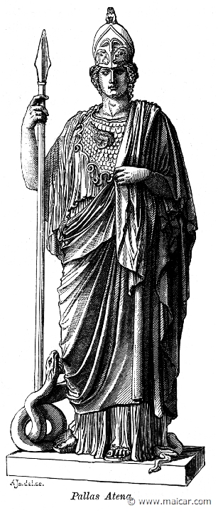 and229.jpg - and229: Athena. Hedda Anderson, Från Nordens, Greklands och Roms Sagotid (1905).