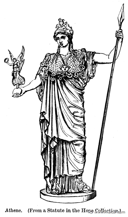 smi093a.jpg - smi093a: Athena holding Nike.Sir William Smith, A Smaller Classical Dictionary of Biography, Mythology, and Geography (1898).