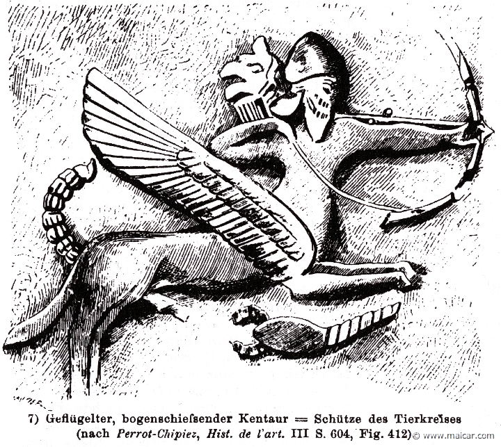 RII.1-1055.jpg - RII.1-1055: Centaur (Sagittarius). Wilhelm Heinrich Roscher (Göttingen, 1845- Dresden, 1923), Ausfürliches Lexikon der griechisches und römisches Mythologie, 1884.