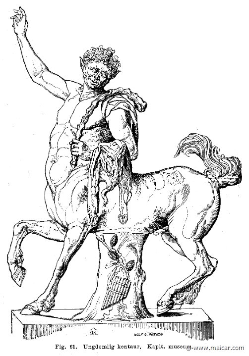 see156.jpg - see156: Young Centaur. Capitoline Museum. Otto Seemann, Grekernas och romarnes mytologi (1881).