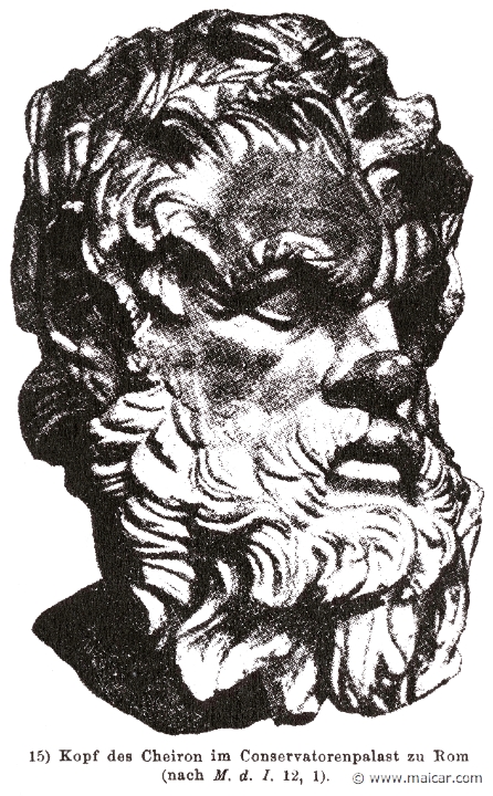RII.1-1083.jpg - RII.1-1083: Head of Chiron, the Centaur. Wilhelm Heinrich Roscher (Göttingen, 1845- Dresden, 1923), Ausfürliches Lexikon der griechisches und römisches Mythologie, 1884.