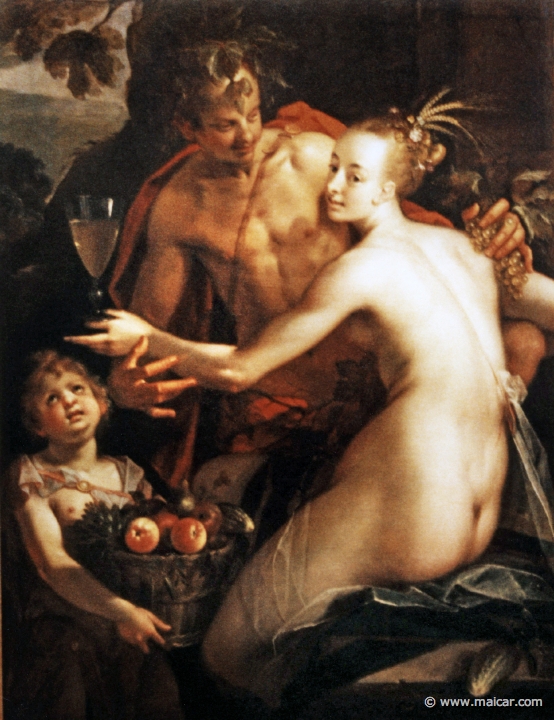 0526.jpg - 0526: Hans von Aachen 1552-1615: Eros, Dionysus and Demeter. K√ºnsthistorische Museum, Wien.