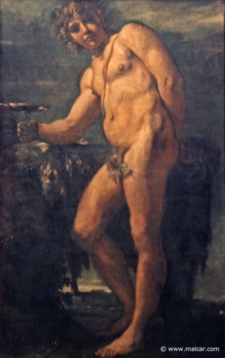 7425.jpg - 7425: Annibale Carracci, 1560-1609: Bacco 1590-91 circa. Capodimonte Palace and National Gallery, Naples.