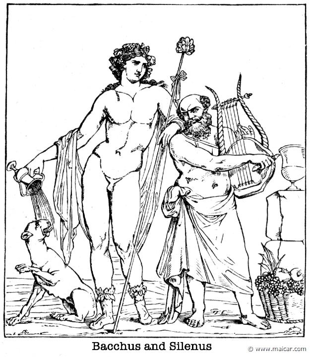 gay174.jpg - gay174: Dionysus and Silenus.Charles Mills Gayley, The Classic Myths in English Literature (1893).