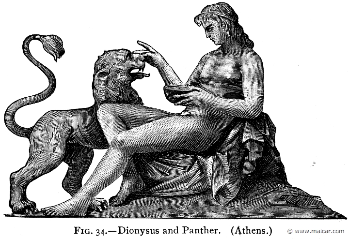 mur034.jpg - mur034: Dionysus.Alexander S. Murray, Manual of Mythology (1898).