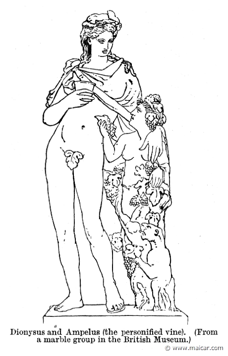 smi039.jpg - smi039: Dionysus and Ampelus.Sir William Smith, A Smaller Classical Dictionary of Biography, Mythology, and Geography (1898).