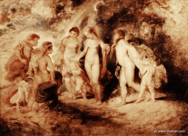 0415.jpg - 0415: P. P. Rubens 1577-1640: Das Parisurteil. Gemäldegalerie der Akademie der bildende Künste, Wien.