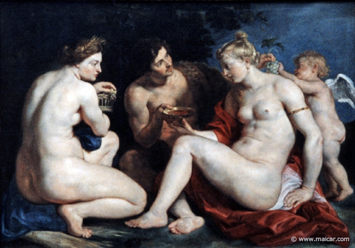 1121.jpg - 1121: Peter Paul Rubens 1577-1640: Venus, Amor, Bacchus und Ceres. Neue Galerie, Kassel.