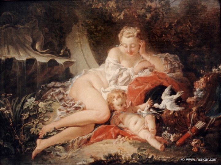 2309.jpg - 2309: François Boucher 1703-70: Venus und Amor 1742. Gemälde Galerie Kulturforum, Berlin.