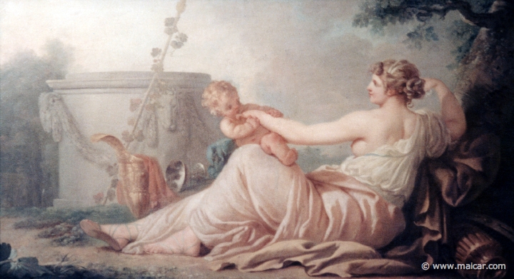 3735.jpg - 3735: Johann Heinrich Wilhelm Tischbein, 1751-1829: Venus und Amor, 1770er Jahre. Landesmuseum Oldenburg, Das Schloß.
